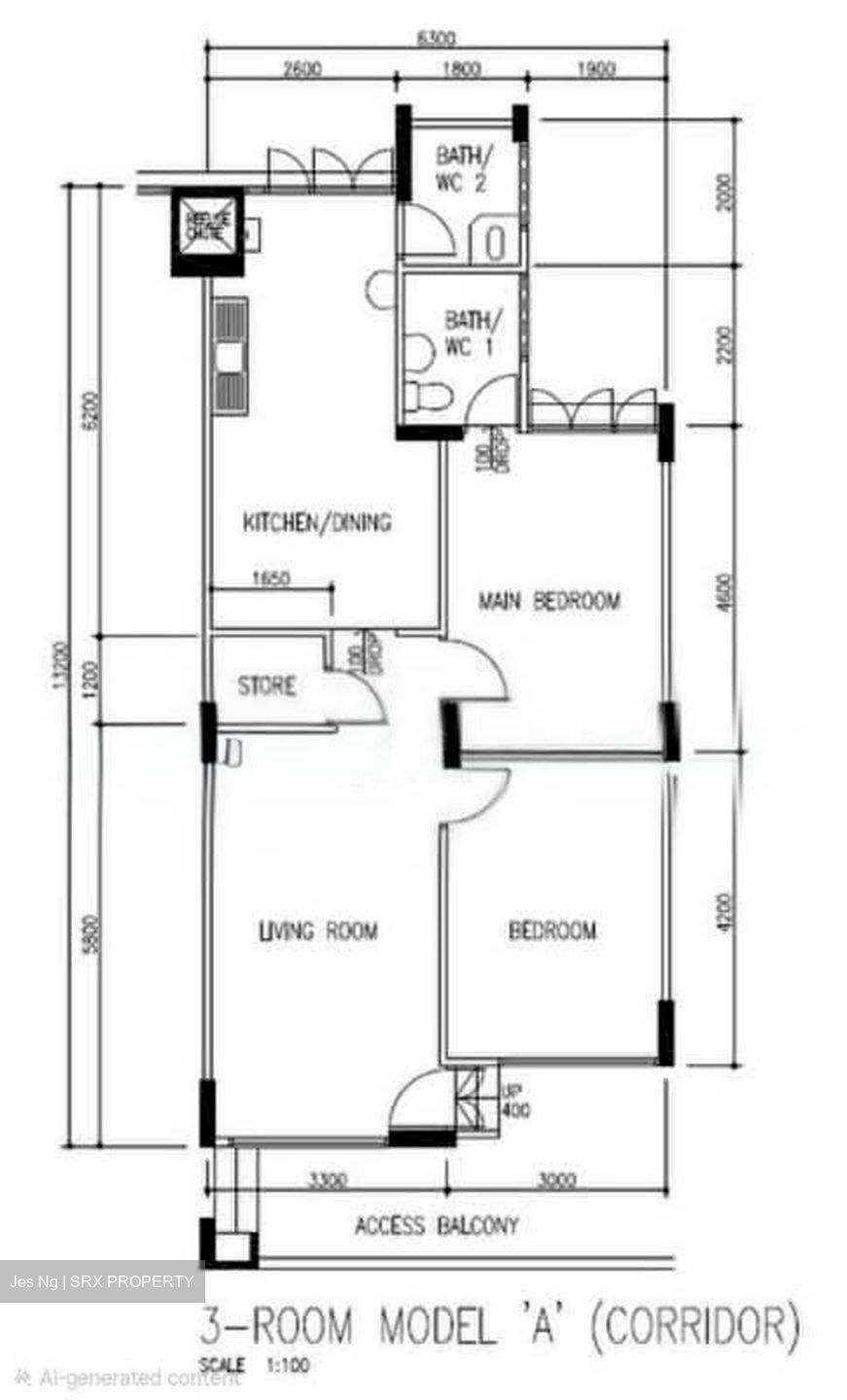 Blk 108 Jalan Bukit Merah (Bukit Merah), HDB 3 Rooms #571616501